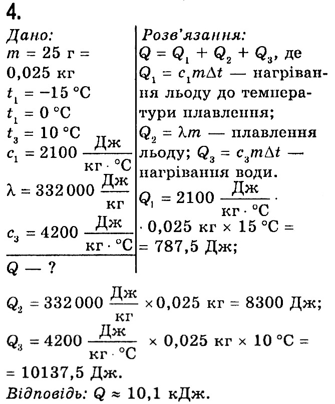 Завдання № Вправа №12 - § 12. Питома теплота плавлення - Розділ 1. Теплові явища - ГДЗ Фізика 8 клас В.Г. Бар’яхтар, С.О. Довгий, Ф.Я. Божинова, О.О. Кірюхіна 2021 