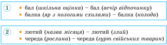 Завдання № 67 - 6. Омоніми - ЛЕКСИКОЛОГІЯ - ГДЗ Українська мова 5 клас О. В. Заболотний, В. В. Заболотний 2022 