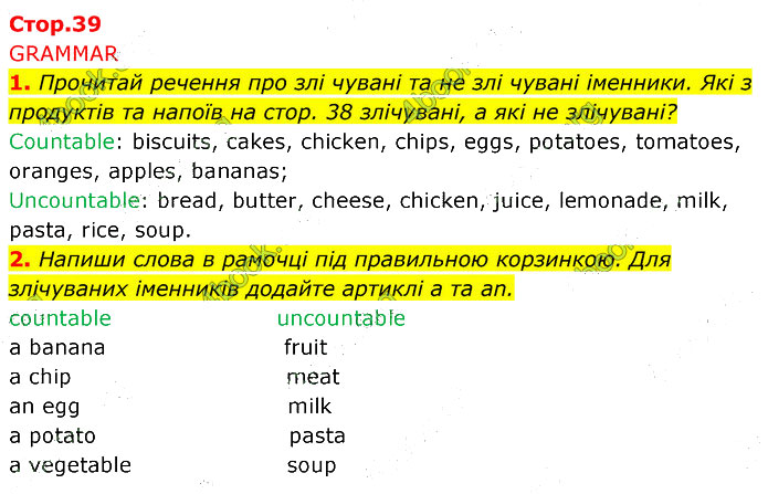 Завдання №  p.39 (1-2) - 6. Party time! - 7. My day - ГДЗ Англійська мова 5 клас Д. Коста, М. Вільямс 2022 