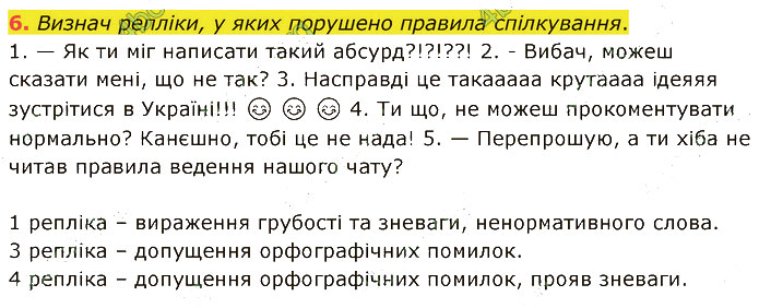 Завдання №  6 - 1. УКРАЇНСЬКА МОВА В ЖИТТІ УКРАЇНЦІВ - ГДЗ Українська мова 5 клас А. В. Онатій, Т. П. Ткачук 2022 