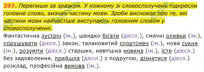 Завдання №  297 - 68. Речення та словосполучення - 73. Творча робота - 6. СИНТАКСИС І ПУНКТУАЦІЯ - ГДЗ Українська мова 5 клас А. В. Онатій, Т. П. Ткачук 2022 