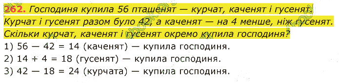 Завдання №  262 - 5. Віднімання - § 1. Натуральні числа - ГДЗ Математика 5 клас В. Кравчук, Г. Янченко 2022 