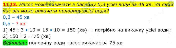 Завдання №  1123 - 31. Десятковий дріб - 32. Порівняння дробів - § 6. Десяткові дроби - ГДЗ Математика 5 клас В. Кравчук, Г. Янченко 2022 