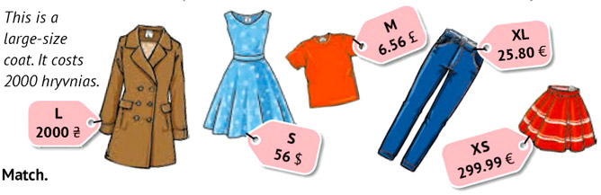 Завдання №  p.67 ex.3 - UNIT 4. LET'S GO SHOPPING! - ГДЗ Англійська мова 6 клас О. Д. Карпюк, К. Т. Карпюк 2023 