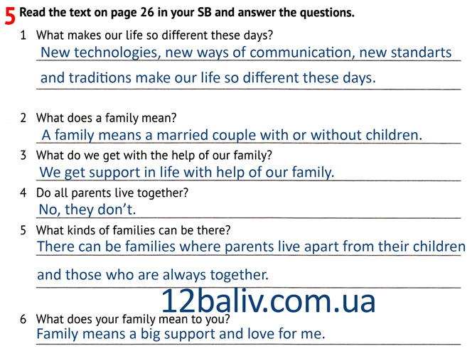 Завдання №  p.18 ex.5 - UNIT 2. MY AMAZING FAMILY! - ГДЗ Англійська мова 6 клас О. Д. Карпюк, К. Т. Карпюк 2023 - Робочий зошит