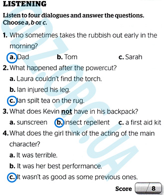 Завдання №  p.18 ex.(L) - Mid-term Test: Modules 1-4	 - ГДЗ Англійська мова 7 клас Г.К. Мітчелл 2024 - Test Booklet