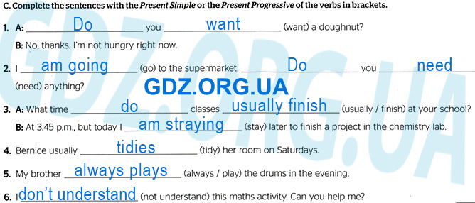 Завдання №  p.35 ex.C - Grammar Test: Module 1 	 - ГДЗ Англійська мова 7 клас Г.К. Мітчелл 2024 - Test Booklet