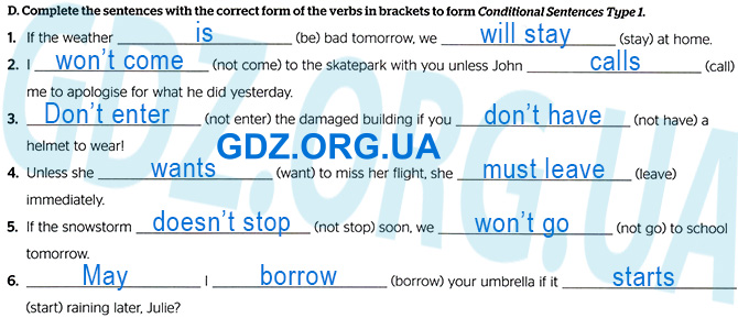Завдання №  p.46 ex.D - Grammar Test: Module 6 - ГДЗ Англійська мова 7 клас Г.К. Мітчелл 2024 - Test Booklet