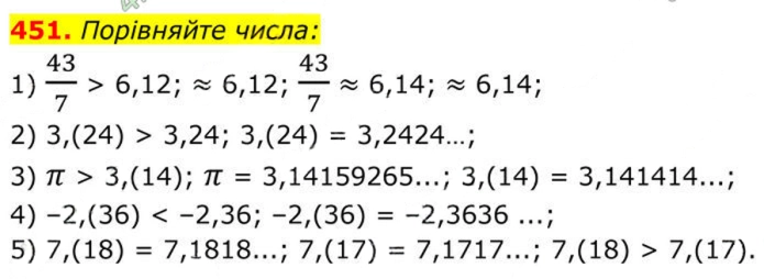 Завдання №  451 - 14. Числові множини - § 2. Квадратні корені. Дійсні числа - ГДЗ Алгебра 8 клас А.Г. Мерзляк, В.Б. Полонський, M.С. Якір 2025 