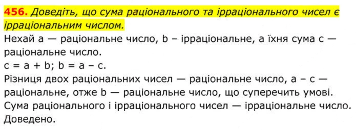 Завдання №  456 - 14. Числові множини - § 2. Квадратні корені. Дійсні числа - ГДЗ Алгебра 8 клас А.Г. Мерзляк, В.Б. Полонський, M.С. Якір 2025 