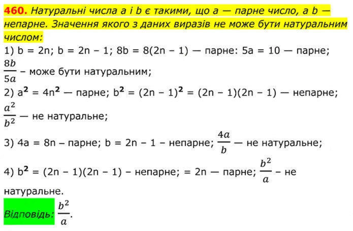 Завдання №  460 - 14. Числові множини - § 2. Квадратні корені. Дійсні числа - ГДЗ Алгебра 8 клас А.Г. Мерзляк, В.Б. Полонський, M.С. Якір 2025 