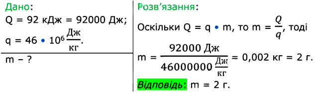 Завдання №  23 (3) - §23. Питома теплота згоряння палива - 2. ВНУТРІШНЯ ЕНЕРГІЯ. ТЕПЛОВІ ЯВИЩА - ГДЗ Фізика 8 клас В.Г. Бар’яхтар, Ф.Я. Божинова 2025 