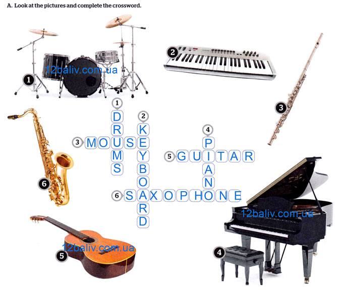 Завдання № p.37(A) - Module 4. Music	 - ГДЗ Англійська мова 8 клас Г.К. Мітчелл, М. Малкогіанні 2025 - Робочий зошит