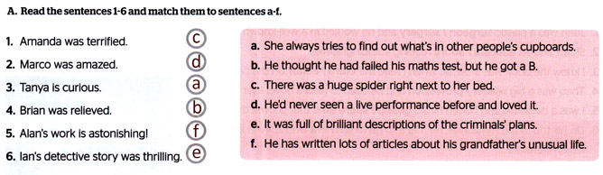 Завдання №  p.56(A) - Module 5. Reading for pleasure	 - ГДЗ Англійська мова 8 клас Г.К. Мітчелл, М. Малкогіанні 2025 - Робочий зошит