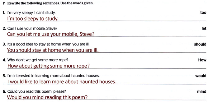 Завдання №  p.58(F) - Module 5. Reading for pleasure	 - ГДЗ Англійська мова 8 клас Г.К. Мітчелл, М. Малкогіанні 2025 - Робочий зошит