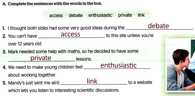 Завдання №  p.64(A) - Module 6. Technology and media	 - ГДЗ Англійська мова 8 клас Г.К. Мітчелл, М. Малкогіанні 2025 - Робочий зошит