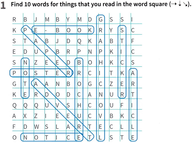 Завдання № p76ex1(V) - 19.	The written word	 - ГДЗ Англійська мова 8 клас Гарет Джонс, Дж. Стайрінг 2025 - Робочий зошит