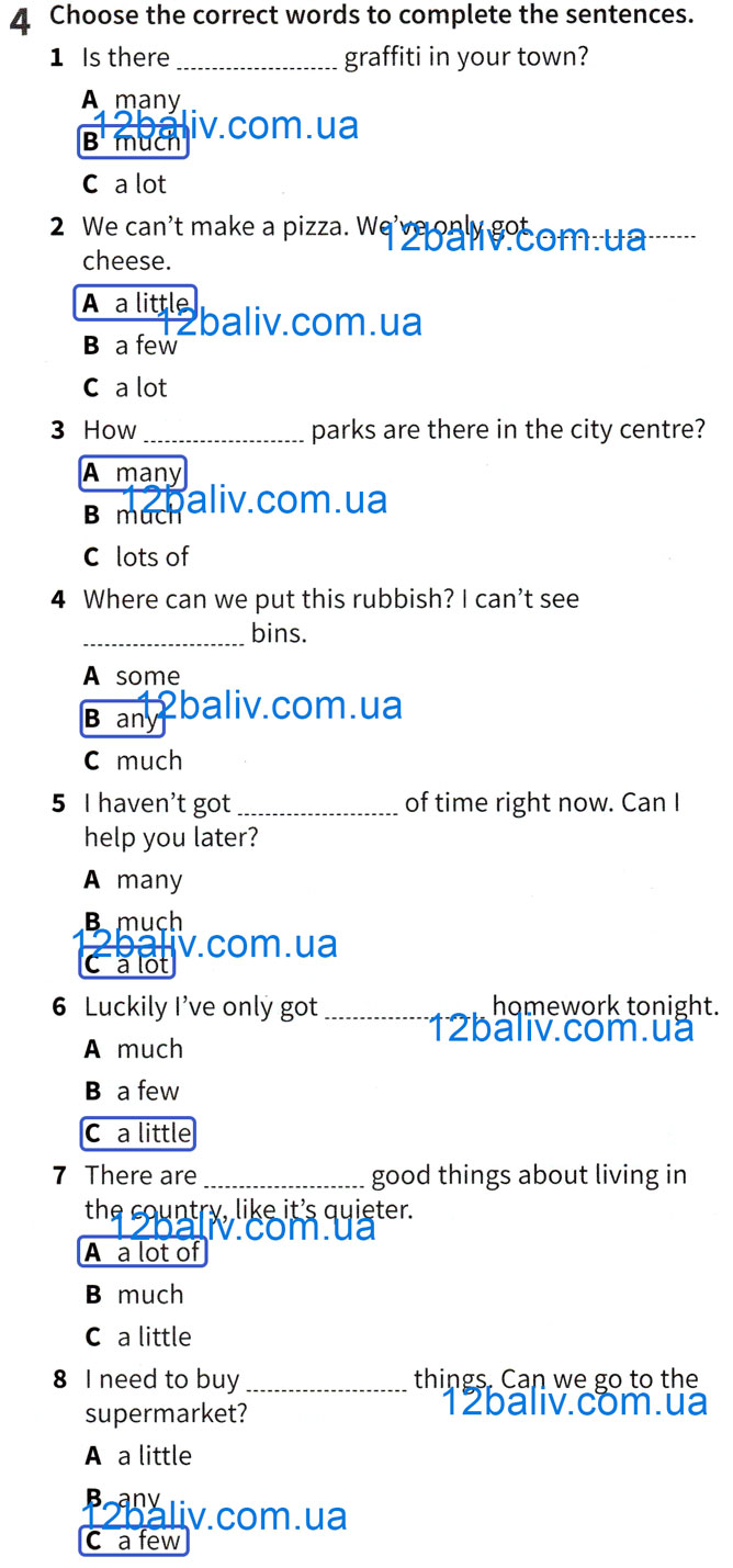 Завдання №  p.11 ex.4 - Unit 5 - Unit 8 - ГДЗ Англійська мова 8 клас Е. Гейдерман, Г. Тіліуїн, Дж. Стайрінг 2025 - Граматика та зошит для тестів