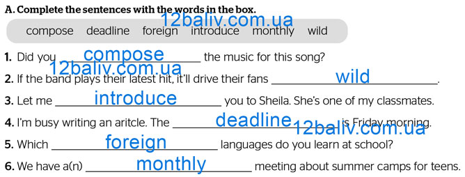 Завдання № p.16 ex.A - Mid-term Test: Modules 1-4 - ГДЗ Англійська мова 8 клас Г.К. Мітчелл 2025 - Тести та граматика