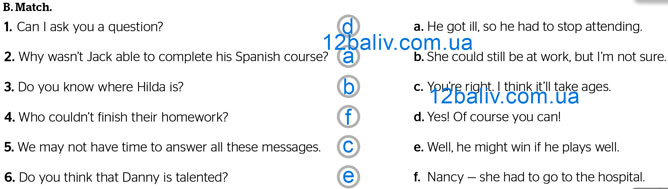 Завдання №  p.23 ex.B - Test: Module 6 - ГДЗ Англійська мова 8 клас Г.К. Мітчелл 2025 - Тести та граматика