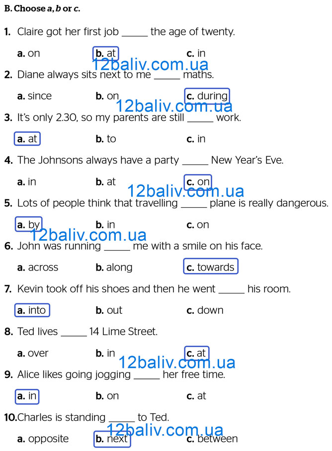 Завдання №  p.39 ex.B - Grammar Test: Module 3 - ГДЗ Англійська мова 8 клас Г.К. Мітчелл 2025 - Тести та граматика