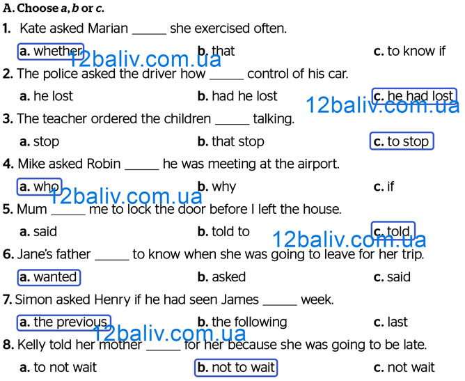 Завдання № p.49 ex.A - Grammar Test: Module 8 - ГДЗ Англійська мова 8 клас Г.К. Мітчелл 2025 - Тести та граматика