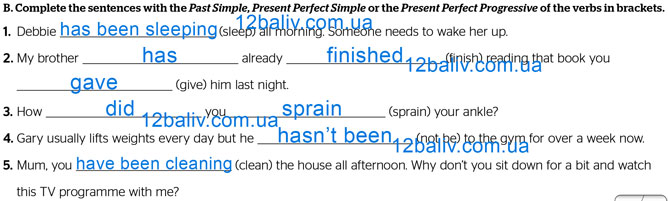 Завдання №  p.51 ex.B - Final Grammar Test - ГДЗ Англійська мова 8 клас Г.К. Мітчелл 2025 - Тести та граматика