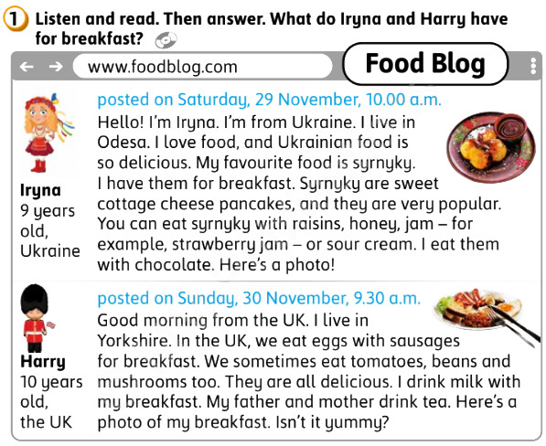 Завдання №   p.59 ex.1 - 4.	Eating right	 - ГДЗ Англійська мова 4 клас Г.К. Мітчелл, М. Малкогіанні 2026 