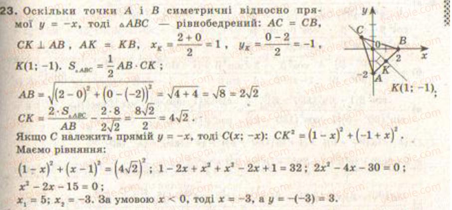 Завдання № 23 - Завдання 4 - ГДЗ Геометрія 9 клас Г.В. Апостолова 2009