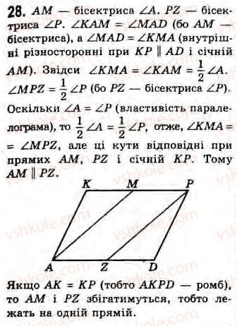 Завдання № 28 - Завдання 12 - ГДЗ Геометрія 8 клас Г.В. Апостолова 2008
