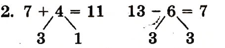 Завдання № 2 - сторінка 107 - ГДЗ Математика 1 клас М.В. Богданович, Г.П. Лишенко 2012