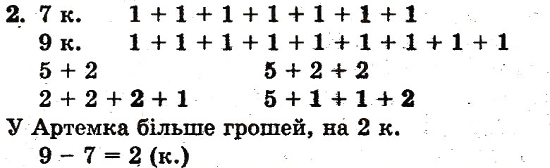 Завдання № 2 - сторінка 77 - ГДЗ Математика 1 клас Ф.М. Рівкінд, Л.В. Оляницька 2012