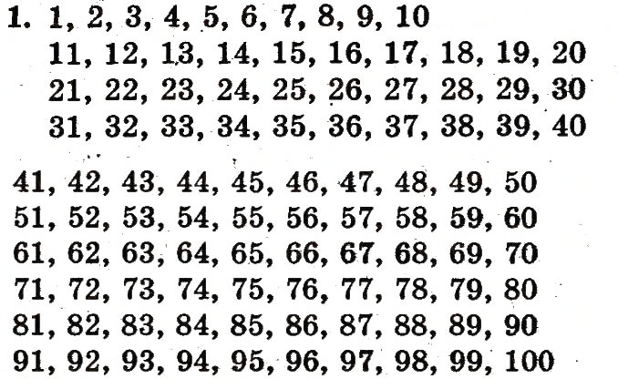 Завдання № 1 - сторінка 110 - ГДЗ Математика 1 клас Ф.М. Рівкінд, Л.В. Оляницька 2012