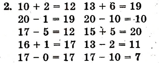 Завдання № 2 - сторінка 104 - ГДЗ Математика 1 клас Ф.М. Рівкінд, Л.В. Оляницька 2012