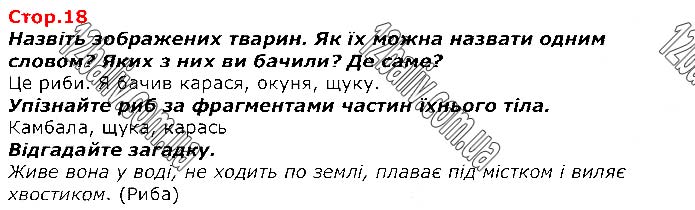 Завдання №  Стр.18 - Світ, який мене оточує - ГДЗ Я досліджую світ 1 клас Т.Г. Гільберг, С.С. Тарнавська, О.В. Гнатюк, Н.В. Павич 2018 - Частина 2