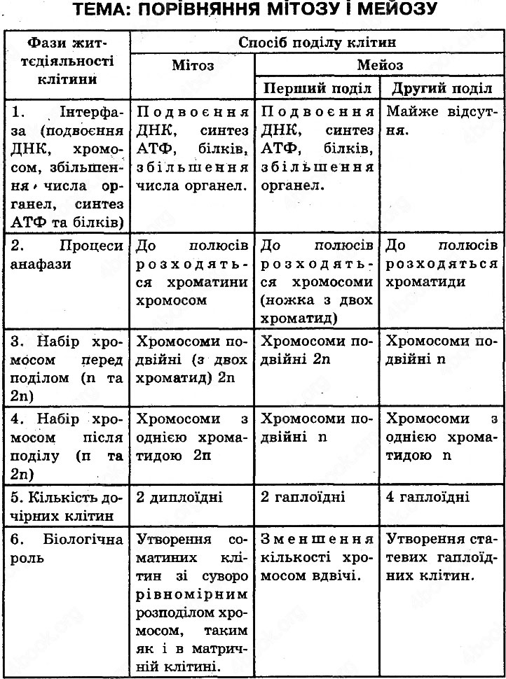 Завдання №  Стр81 Таб - КЛІТИНА ЯК ЦІЛІСНА СИСТЕМА - ГДЗ Біологія 10 клас Андерсон О.А. , Вихренко М.А. 2010 - Робочий зошит