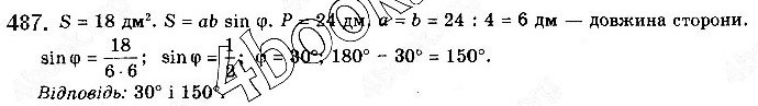 Завдання № 487 - § 13. Тригонометричні рівняння - ГДЗ Математика 10 клас Г. П. Бевз, В. Г. Бевз 2018 - Рівень стандарту