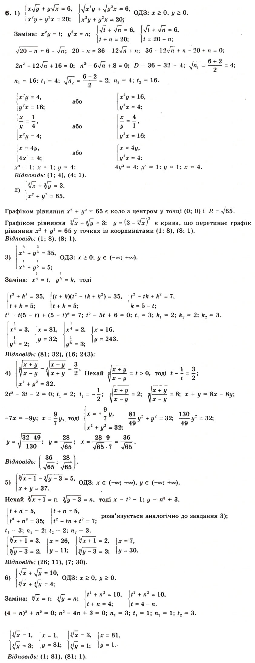 Завдання № 6 - § 7. Ірраціональні рівняння - ГДЗ Математика 10 клас М.І. Бурда, Т.В. Колесник, Ю.І. Мальований, Н.А. Тарасенкова 2010