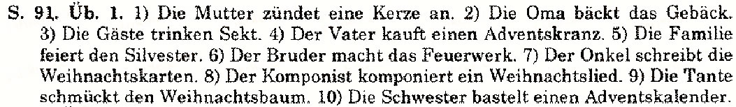 Завдання № S.91.Üb.1 - Feste und Bräuche (Stunden 1-10) - ГДЗ Німецька мова 10 клас Н.П. Басай 2006
