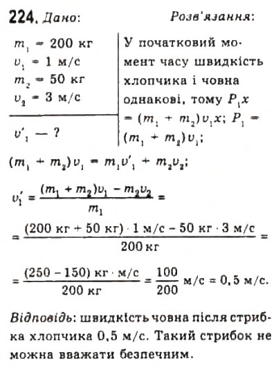 Завдання № 224 - Розділ 2. ДИНАМІКА - ГДЗ Фізика 10 клас В.Д. Сиротюк, В.І. Баштовий 2010 - Рівень стандарту