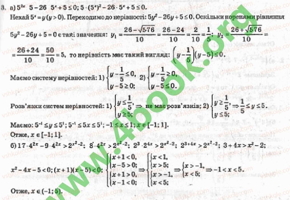 Завдання № 3 - Рівень 3 - ГДЗ Алгебра 10 клас В.Р. Кравчук 2010 - Академічний рівень