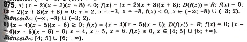 Завдання № 875 - § 23. Застосування похідної для розв'язування рівнянь - ГДЗ Алгебра 11 клас Г.П. Бевз, В.Г. Бевз, Н.Г. Владимирова 2011 - Академічний, профільний рівні
