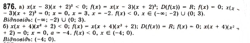 Завдання № 876 - § 23. Застосування похідної для розв'язування рівнянь - ГДЗ Алгебра 11 клас Г.П. Бевз, В.Г. Бевз, Н.Г. Владимирова 2011 - Академічний, профільний рівні