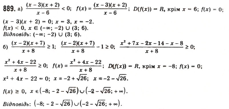 Завдання № 889 - § 23. Застосування похідної для розв'язування рівнянь - ГДЗ Алгебра 11 клас Г.П. Бевз, В.Г. Бевз, Н.Г. Владимирова 2011 - Академічний, профільний рівні