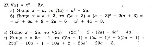 Завдання № 27 - § 1. Функції та їх основні властивості - ГДЗ Математика 11 клас Г.П. Бевз, В.Г. Бевз 2011 - Рівень стандарту