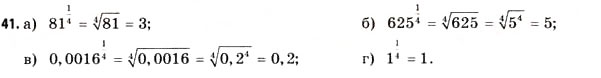 Завдання № 41 - § 2. Степеневі та показникові функції - ГДЗ Математика 11 клас Г.П. Бевз, В.Г. Бевз 2011 - Рівень стандарту