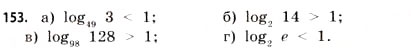 Завдання № 153 - § 4. Логарифми та логарифмічні функції - ГДЗ Математика 11 клас Г.П. Бевз, В.Г. Бевз 2011 - Рівень стандарту
