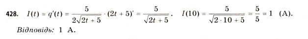 Завдання № 428 - § 12. Похідна як швидкість - ГДЗ Математика 11 клас Г.П. Бевз, В.Г. Бевз 2011 - Рівень стандарту