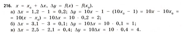 Завдання № 216 - § 6. Границя функції - ГДЗ Математика 11 клас Г.П. Бевз, В.Г. Бевз 2011 - Рівень стандарту