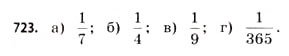 Завдання № 723 - § 22. Випадкові події та їх імовірності - ГДЗ Математика 11 клас Г.П. Бевз, В.Г. Бевз 2011 - Рівень стандарту